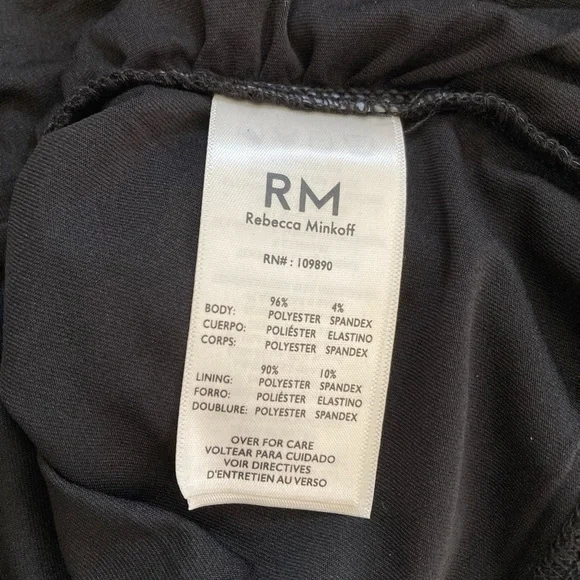 Rebecca Minkoff | Women’s Black Sleeveless Blouse With Rhinestones - Picture 6 of 7